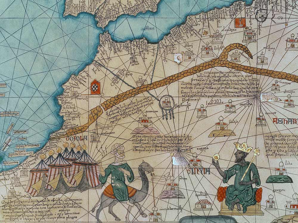 Detail from the Catalan Atlas, 1375  von Abraham Cresques