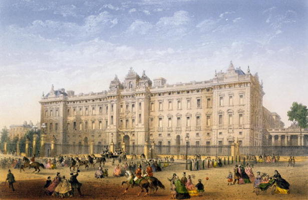 Buckingham Palace, c.1862 (colour litho) von Achille-Louis Martinet