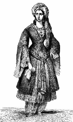 Élisa Rachel als Roxane in Bajazet von Racine 1838