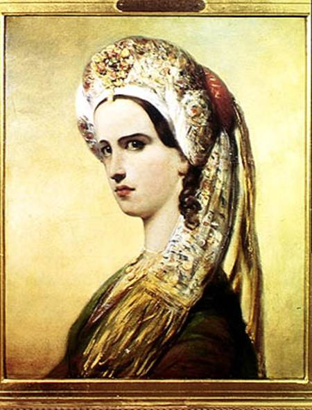 Portrait of Rachel (1821-58) von Achille Deveria