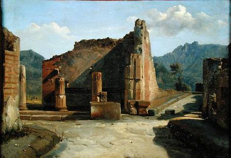 The Forum of Pompeii von Achille Etna Michallon