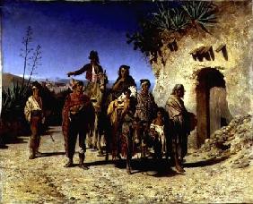 A Gypsy Family on the Road c.1861