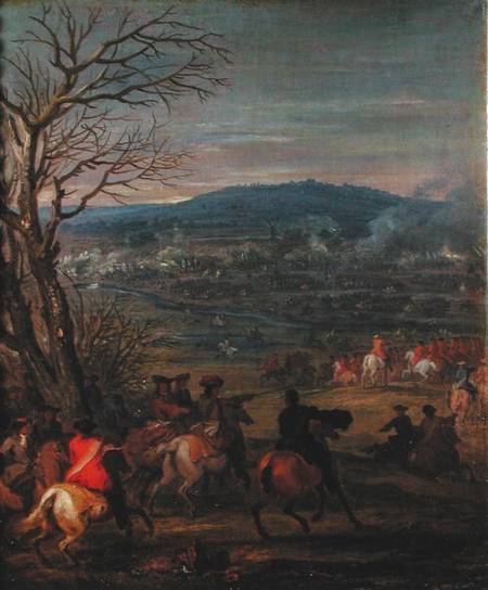 Louis XIV (1638-1715) in Battle near Mount Cassel, 11th April 1677 von Adam Frans van der Meulen