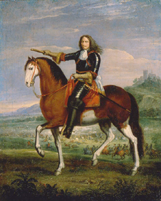 Marschall Turenne zu Pferde von Adam Frans van der Meulen