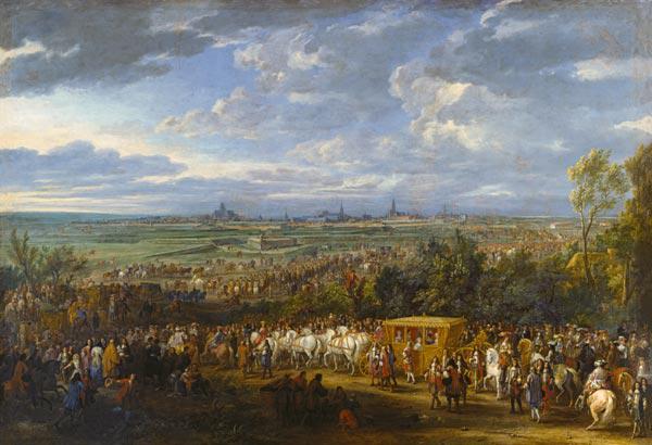 Einzug Ludwigs XIV. und seiner Gemahlin Marie-Therese in Arras am 20. Juli 1667 1667