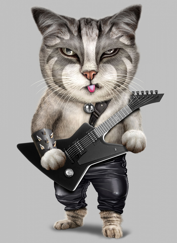 Heavy-Metal-Katze von Adam Lawless