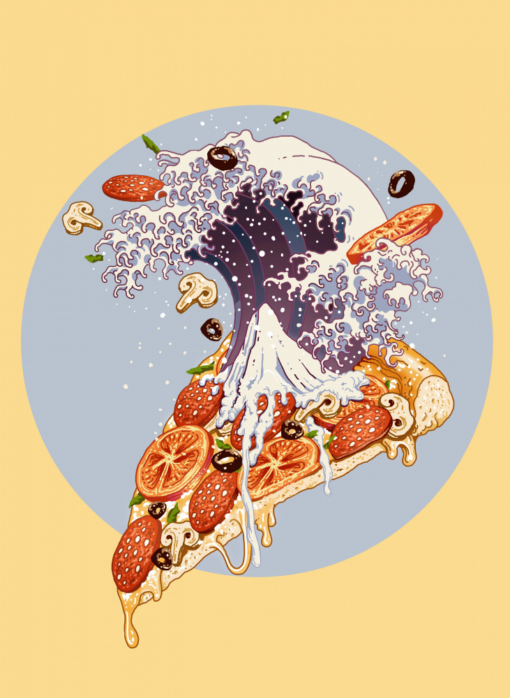 Kanagawa-Pizza von Adam Lawless