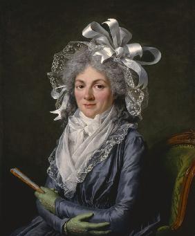 Porträt von Madame de Genlis (1746-1830) 1790