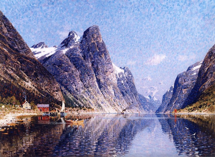 Norwegischer Fjord von Adelsteen Normann