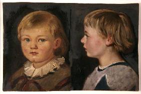 Zwei Kinderbildnisse, Harald Friedrich 1860 und 1