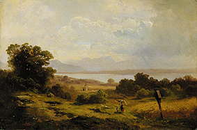 Blick über den Starnberger See von Adolf Heinrich Lier