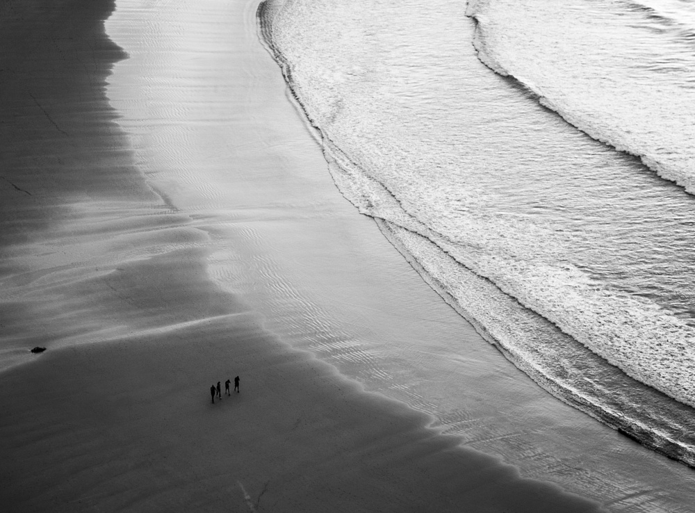 Vierer am Strand von Adolfo Urrutia