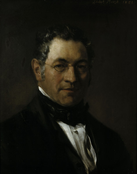 A.Menzel, Bildnis eines Herrn/ 1854 von Adolph Friedrich Erdmann von Menzel