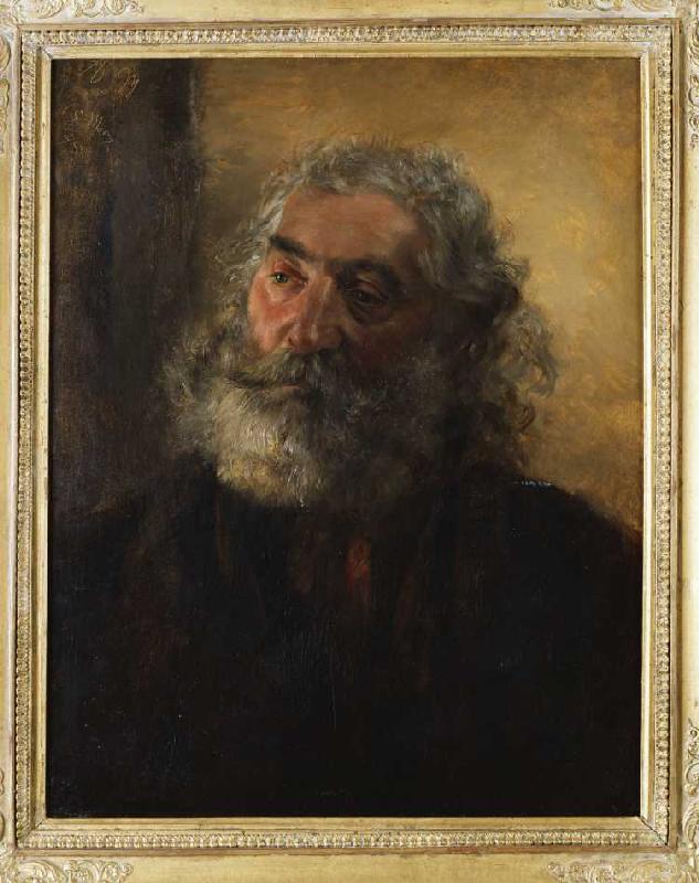 Portrait eines bärtigen Mannes von Adolph Friedrich Erdmann von Menzel