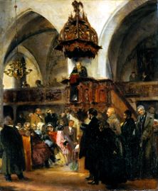Predigt in der alten Klosterkirche zu Berlin von Adolph Friedrich Erdmann von Menzel