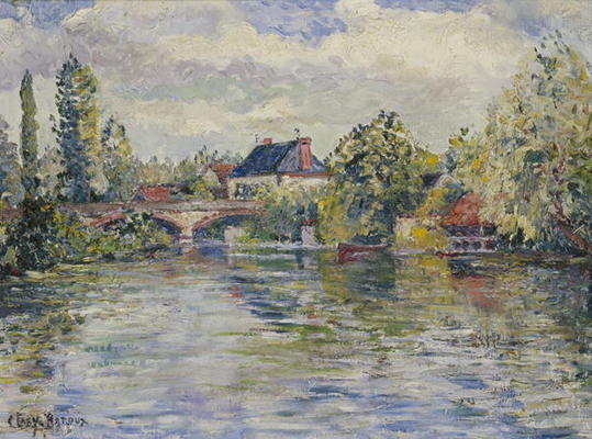 The Bridge of Garennes (oil on canvas) von Adolphe Clary Baroux