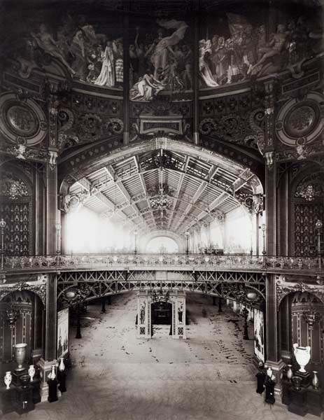 The Central Dome of the Universal Exhibition of 1889 in Paris (b/w photo)  von Adolphe Giraudon