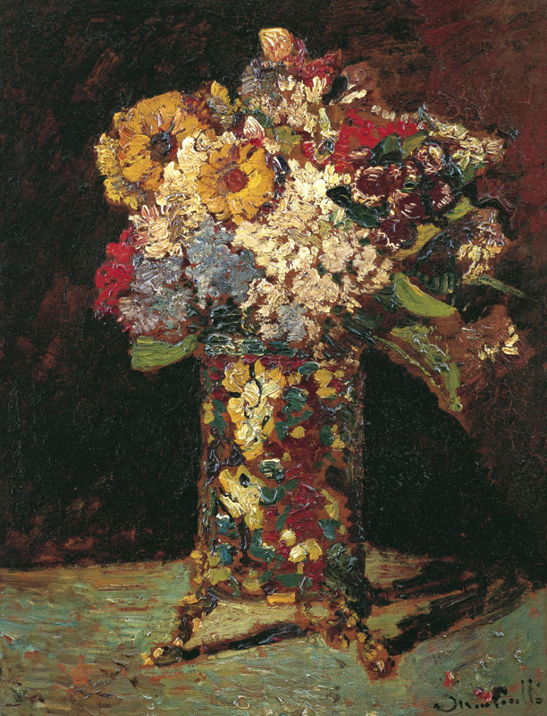 Stillleben mit Blumen von Adolphe Jos.Th. Monticelli
