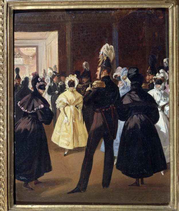 Kaiser Alexander I. auf einem Maskenball von Adolphe Ladurner