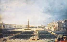 Die Einweihung der Alexandersäule am 30. August 1834