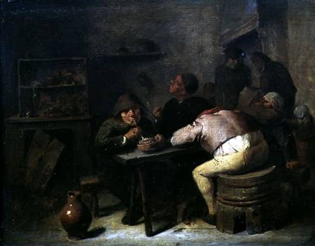 Interior with Smokers von Adriaen Brouwer