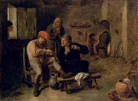 Tavern Scene, or The Village Fiddler von Adriaen Brouwer