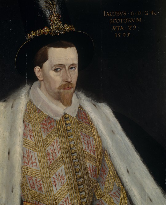 König Jakob VI. von Schottland (1566-1625) von Adrian Vanson