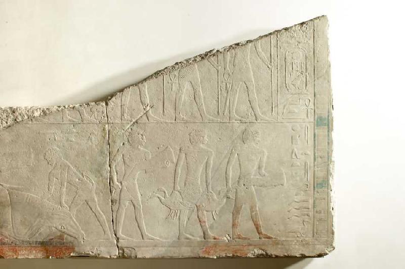 Relief aus dem Totentempel des Königs Sahure (rechter Teil) von Ägyptisch