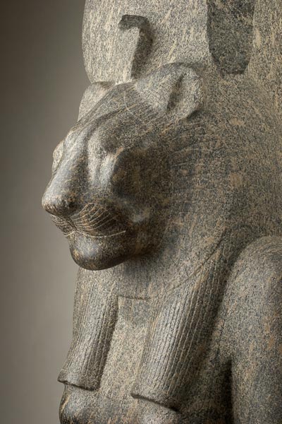 Statue der Göttin Sachmet (Detail) von Ägyptisch