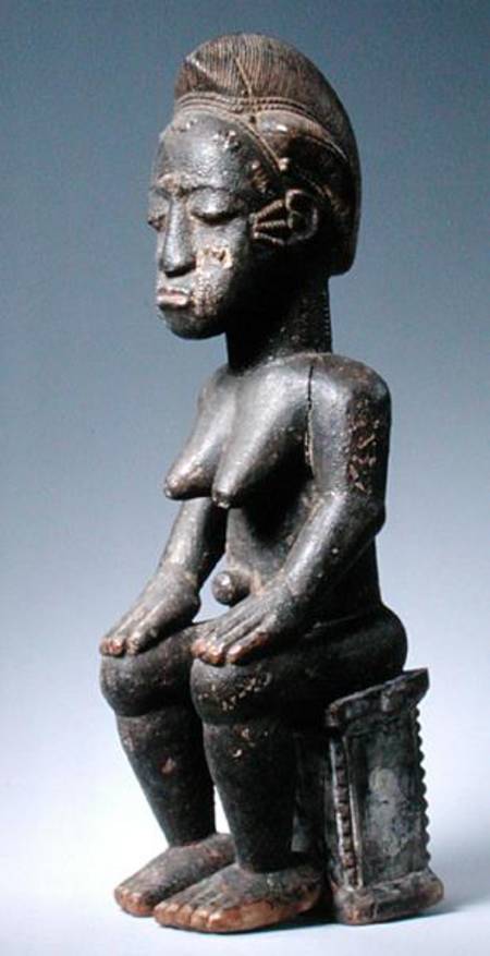 Baule Seated Female Figure von African