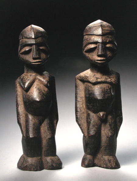 Two Lobi Figures, Ghana von African