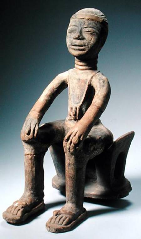 Memory Figure Sitting on a Stool, Akan Culture, Ghana von African