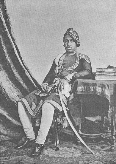 Maharaja Jashwant Singh of Bharatpur von (after) English photographer