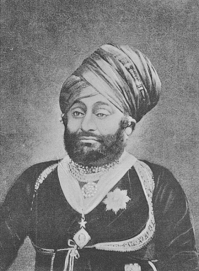Maharaja Mansinhji II, Raj Sahib of Dhrangadhra von (after) English photographer