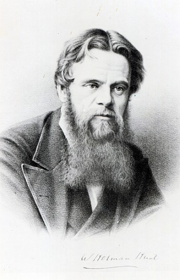 William Holman Hunt, engraving after a photograph, c.1865 von (after) English photographer