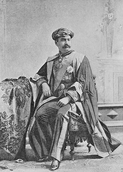 Maharaja Bhagvatsingh of Gondal von (after) English photographer