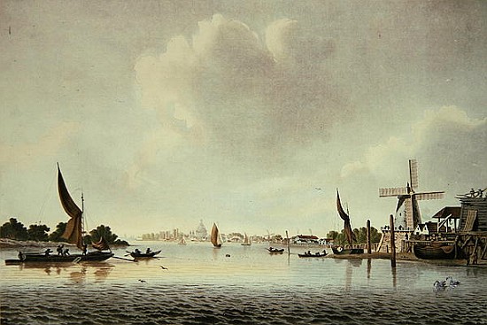 A View of the Thames near Vauxhall von (after) English School
