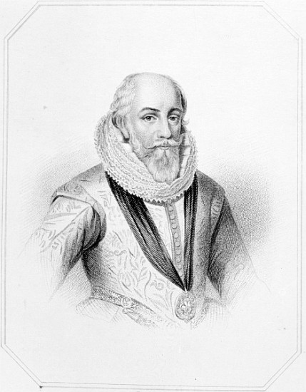 Edward Somerset, after an engraving from ''Lodge''s British Portraits'' von (after) English School