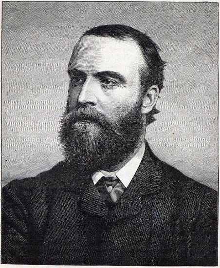 Charles Stewart Parnell, engraving after a photograph by William Lawrence von (after) Irish Photographer