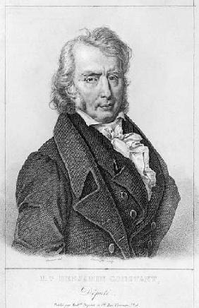 Henri Benjamin Constant de Rebecque (1767-1830) as Deputy; engraved by Louis Francois Couche (1782-1