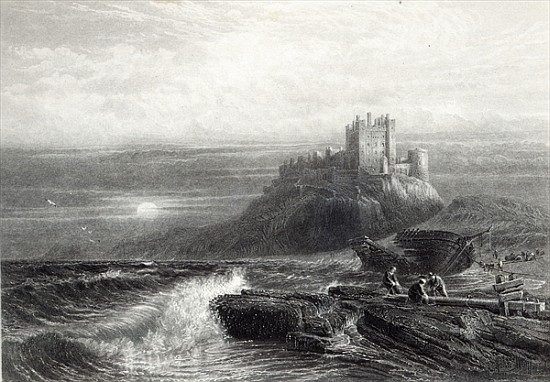 Bamborough Castle; engraved by S. Bradshaw, printed Cassell & Company LtdFoster von (after) Myles Birket