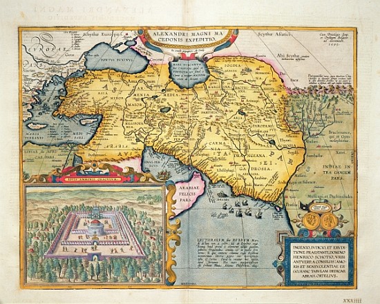 The Expedition of Alexander the Great, from the ''Theatrum Orbis Terrarum'' von (after) Abraham Ortelius