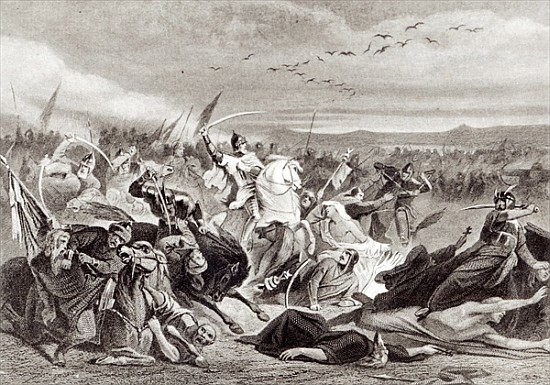 The Battle of Kalka von (after) Adolphe Yvon