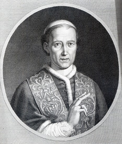 Pope Leo XII; engraved by Raffaele Persichini von (after) Agostino Tofanelli