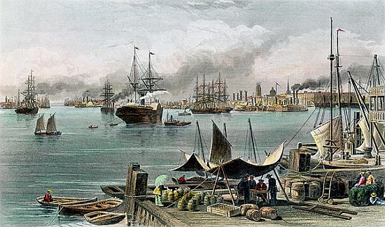 Port of New Orleans; engraved by D.G. Thompson von (after) Alfred R. Waud