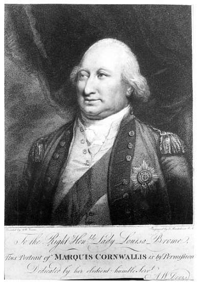 Charles, Marquis of Cornwallis von (after) Anthony Devis