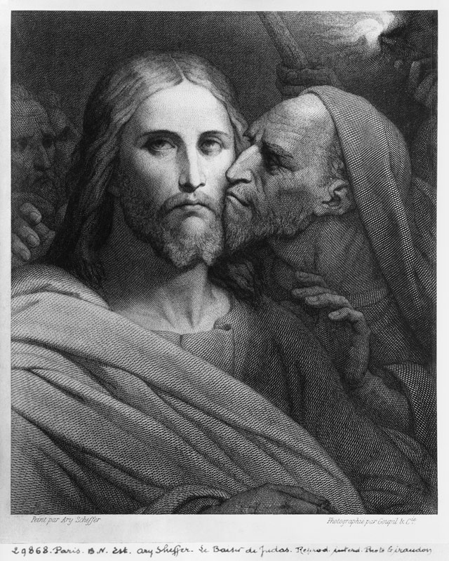 The Kiss of Judas von (after) Ary Scheffer