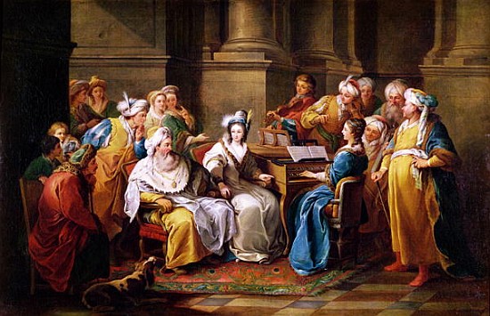 The Grand Turk Giving a Concert for his Mistress von (after) Carle van Loo