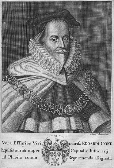 Sir Edward Coke von (after) David Loggan