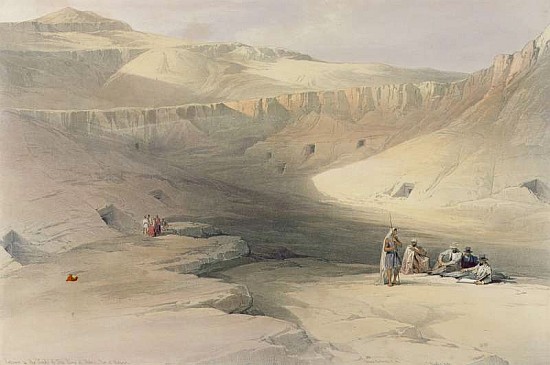 Entrance to the Valley of the Kings, from ''Egypt and Nubia''; engraved by Louis Haghe (1806-85) von (after) David Roberts